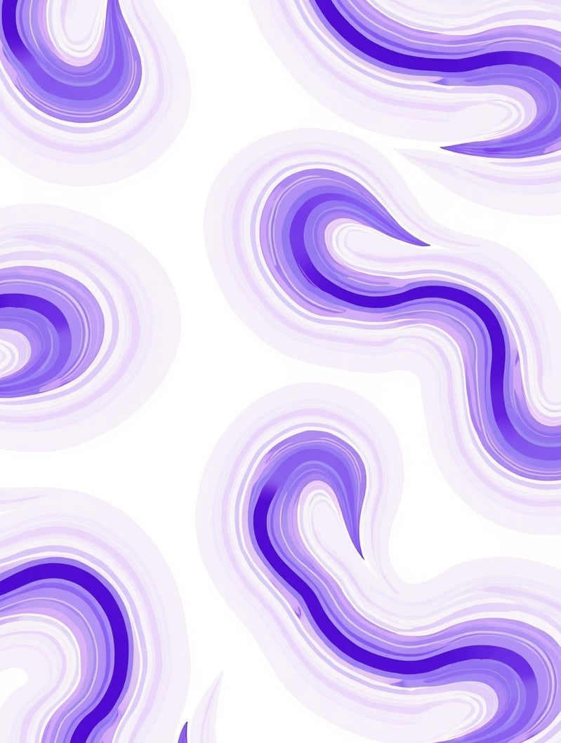 Purple Abstract Swirls Pattern Rug