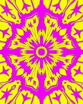 Vibrant Neon Starburst Patterned Rug