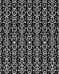Black White Abstract Tribal Pattern Rug