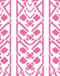 Geometric Pink Diamond Pattern Rug
