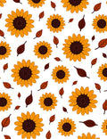 Golden Sunflower Pattern Design Rug