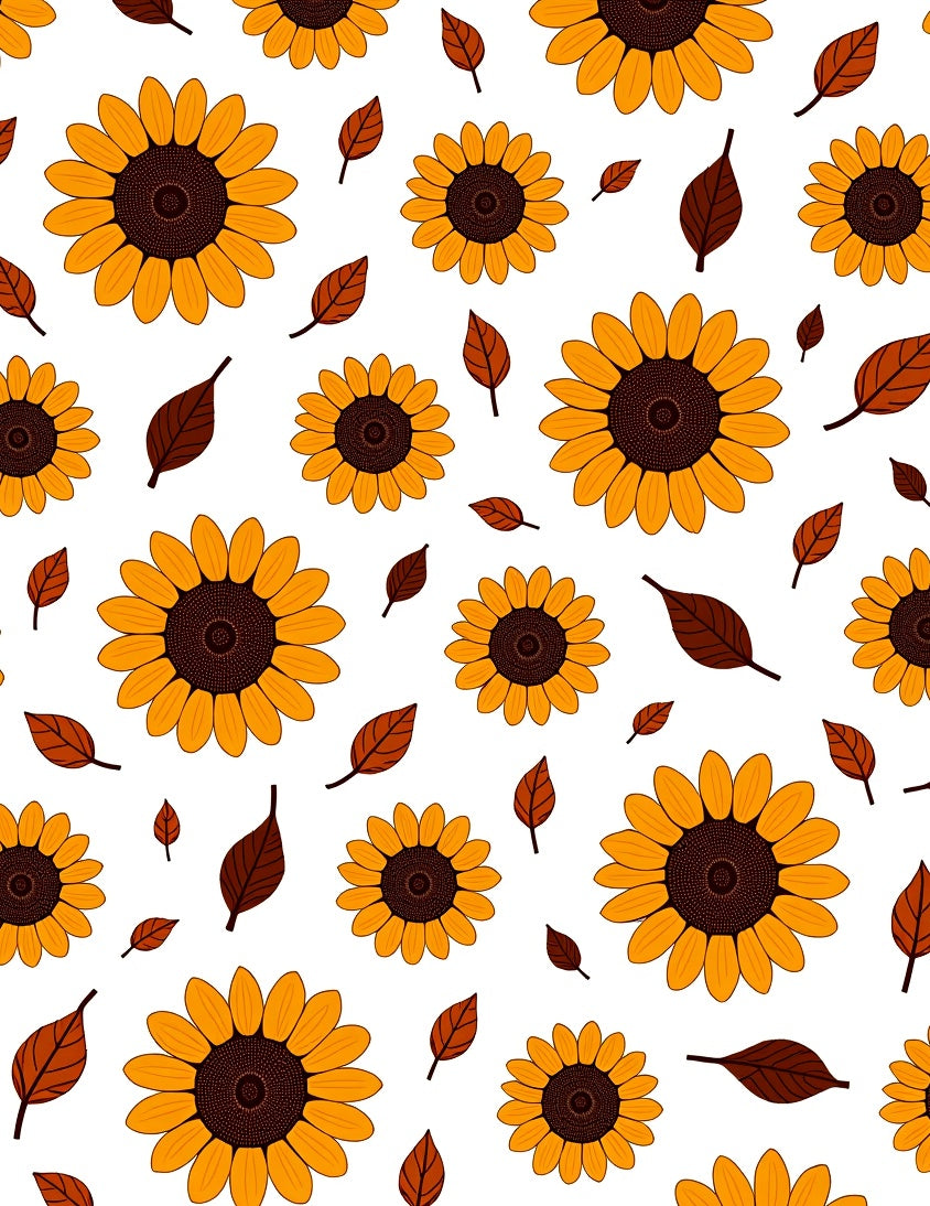 Golden Sunflower Pattern Design Rug