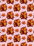 Autumn Leaves Floral Pattern Rug