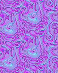 Swirling Psychedelic Lilac Rug