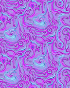 Swirling Psychedelic Lilac Rug