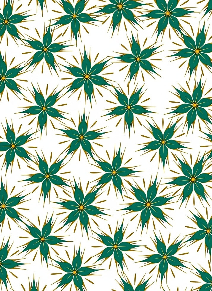 Starburst Floral Pattern Rug