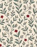Elegant Floral Branch Botanical Pattern Rug