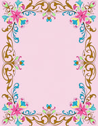 Ornate Floral Vines Bright Rug