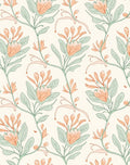 Delicate Floral Vine Pattern Rug