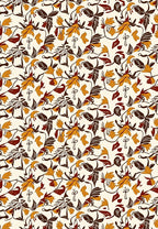 Bold Autumn Floral Vine Pattern Rug