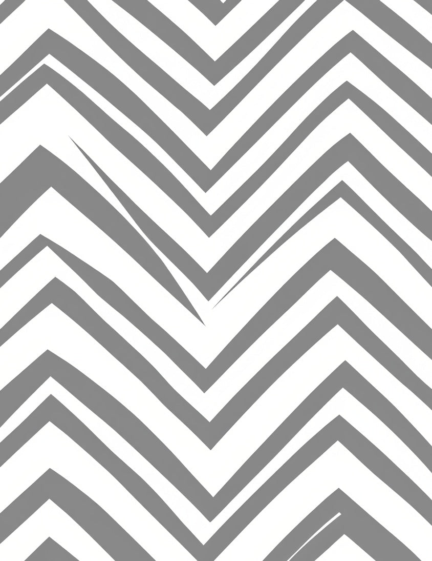 Gray Chevron Abstract Geometric Pattern Rug