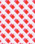 Geometric Heart Patterned Rug