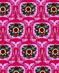 Bold Floral Pattern With Pink Accent Rug