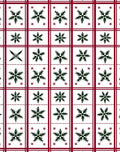 Winter Snowflake Plaid Pattern Rug