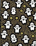 Spooky Ghosts Jack-o-Lanterns Pattern Rug