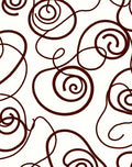 White And Brown Swirl Pattern Rug