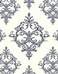 Ornate Vintage Scrollwork Pattern Rug