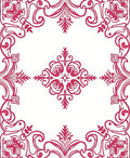 Baroque Swirls Flourish Design Rug