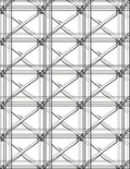 Interlocking Geometric Stripe Pattern Rug