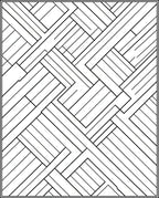 Abstract Intersecting Wood Plank Pattern Rug