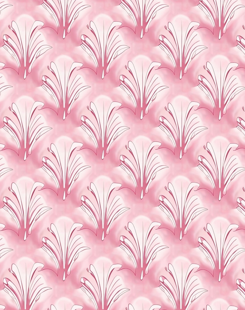 Art Deco Inspired Floral Pattern Rug
