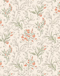 Botanical Vine Sketch Design Rug