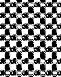 Checkerboard Geometric Abstract Pattern Rug
