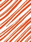 Bold Orange Diagonal Brush Stroke Pattern Rug