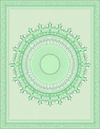 Mandala Floral Green Ornate Rug