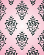 Elaborate Floral Scroll Pattern Rug