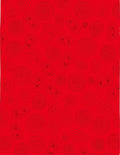 Abstract Organic Shapes Red Design Rug