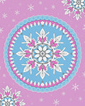 Winter Mandala Snowflake Style Rug