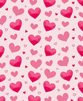 Cute Pink Heart Pattern Rug