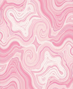 Pink Agate Swirl Pattern Rug