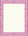 Elegant Floral Scrollwork Border Design Rug