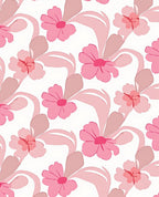 Pink Floral Whimsical Pattern Rug