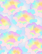 Pastel Rainbow Cloud Dream Pattern Rug