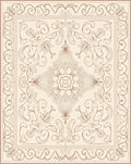Art Nouveau Floral Mandala Square Design Rug