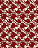 Cultural Red Cream Geometric Repeat Rug