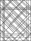 Black And White Geometric Lines Rug