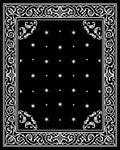 Ornate Star And Scroll Pattern Design Rug