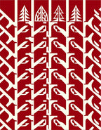 Abstract Tree And Branch Pattern Rug