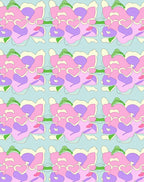 Pastel Heart Pattern Design Rug