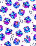 Abstract Funky Character Pattern Rug