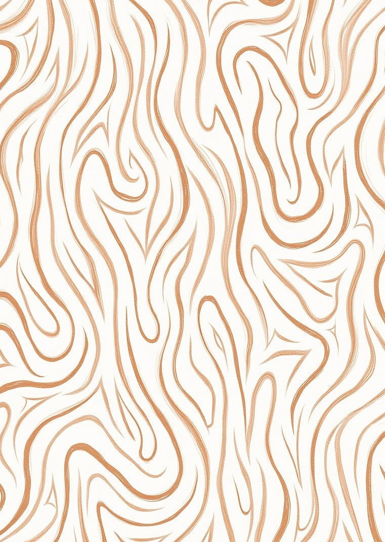 Organic Swirls Abstract Brushstroke Rug