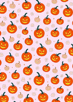 Spooky Pumpkin Patch Pattern Rug