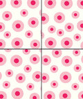 Pink Circles Pattern Rug