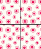 Pink Circles Pattern Rug