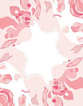 Abstract Pink Organic Shapes Rug