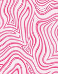Pink Swirling Abstract Pattern Rug